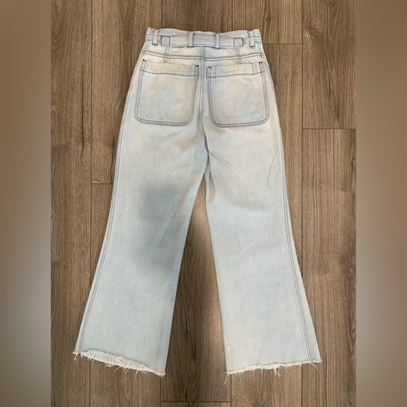 MAYLE JJ Patch Pocket High Waist Flare Jean Size 24 - Picture 7 of 8